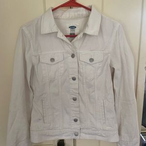 Old Navy White Denim Jacket